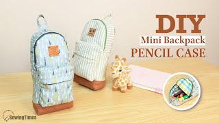 glitz mini backpack pencil case Keychain Bring along Pop DIY Miniature Ariel School Supplies