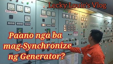 Paano mag-Synchronize ng Generator?          Main Switchboard Manual Operation.