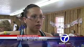 Children gather at Camp Enchantment after battling cancer