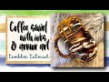 Coffee swirl with inks, armor art and drips  tumbler tutorial! DAM Fancy Creations