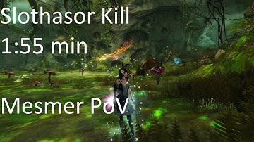 Gw2 [qT] Slothasor Kill 1:55 min [5:05 min left] | Mesmer PoV