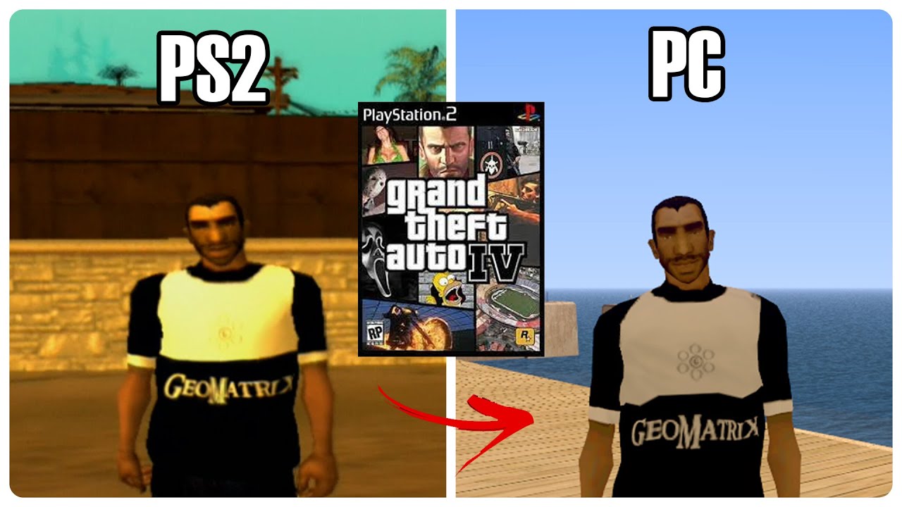 PORTEI O GTA IV DO PS2 PARA PC 