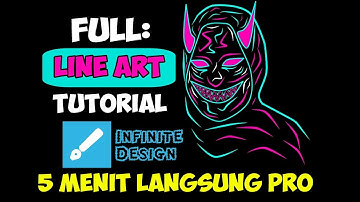 Tutorial Line Art Infinite Design untuk pemula || #Part1