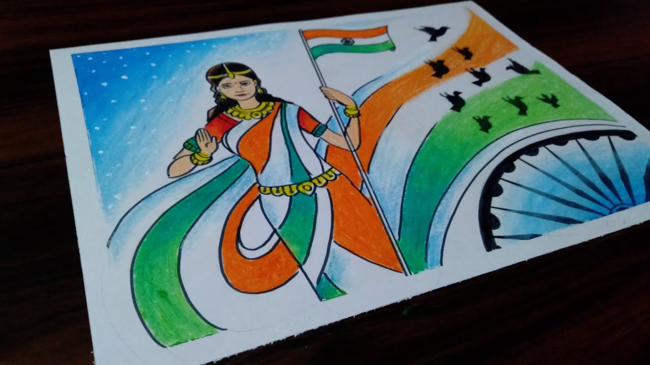 🇮🇳Independence day🇮🇳 | Buddha art drawing, Art drawings simple, Independence  day drawing