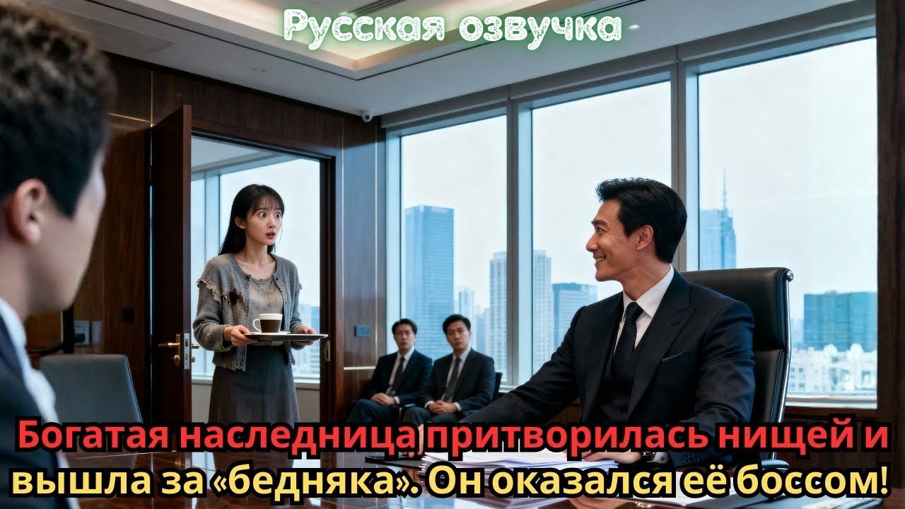 Богатая наследница притворилась нищей и вышла за «бедняка». Он оказался её боссом!