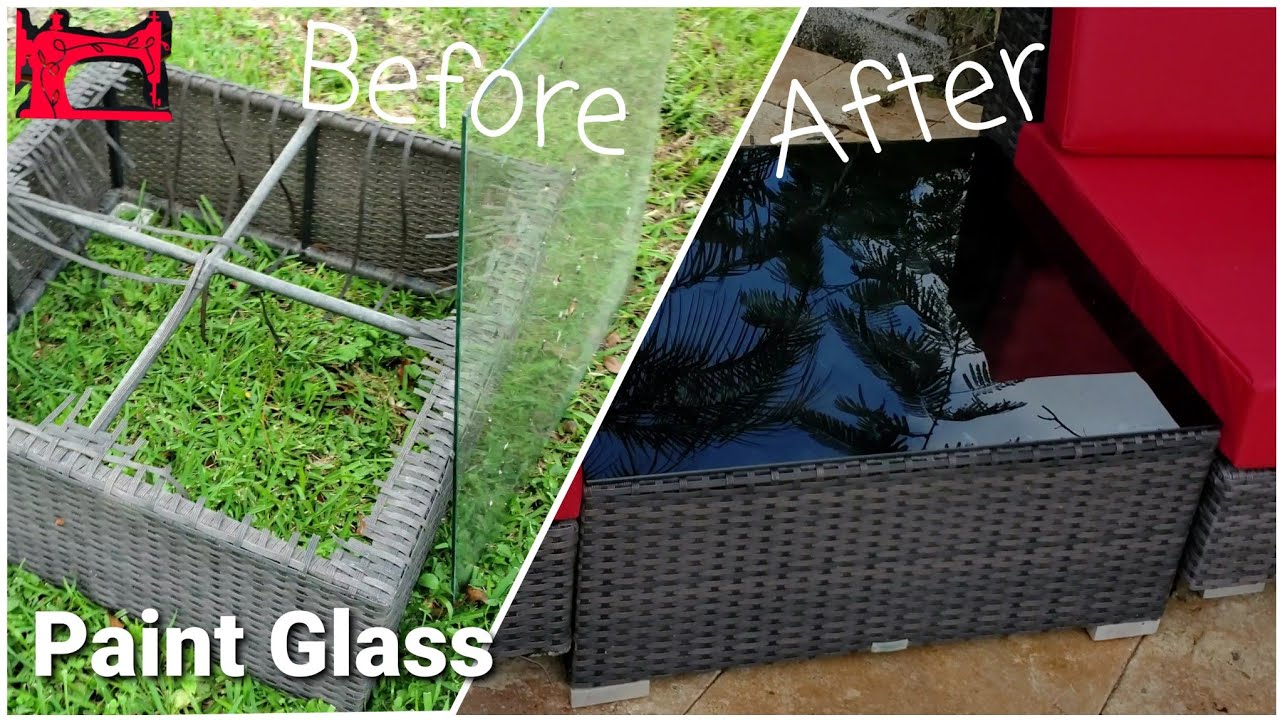 Painted Glass Outdoor Table YouTube