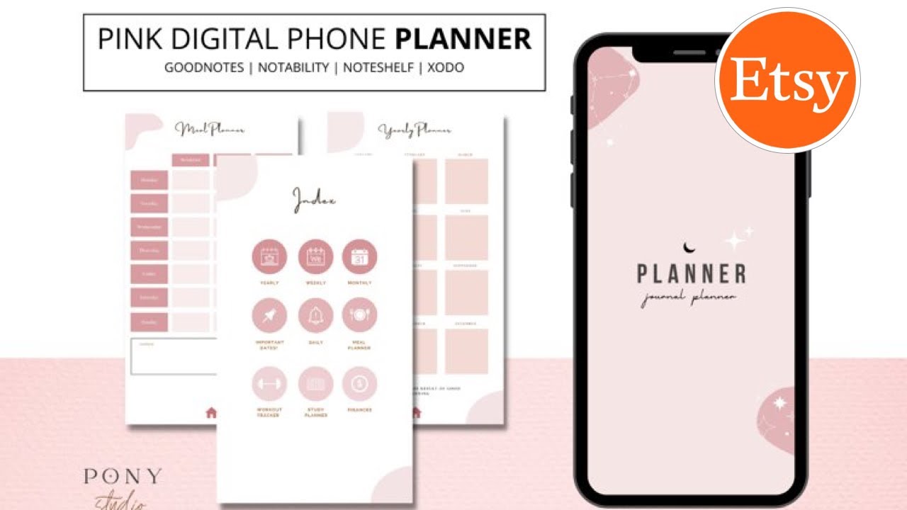 ⭐️ How To Create Digital Planner On Mobile To Sell on Etsy (Step by ...