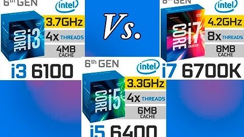 So sánh i3 6100 vs i5 6400