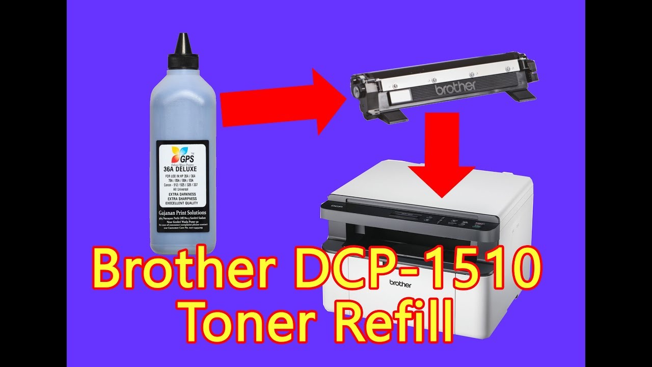 to refill Brother printer? Printing problem. - YouTube