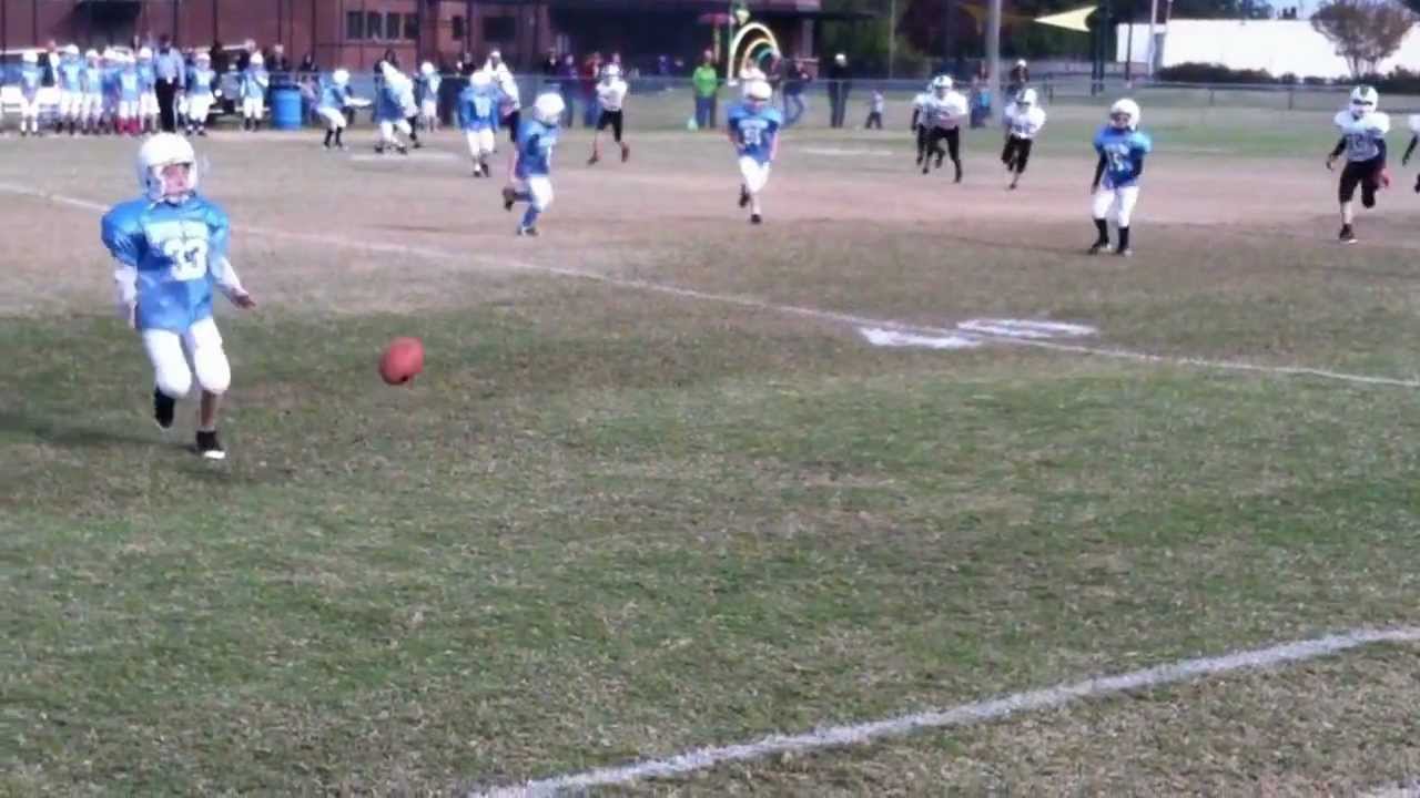 Connor Kickoff out of bounds YouTube