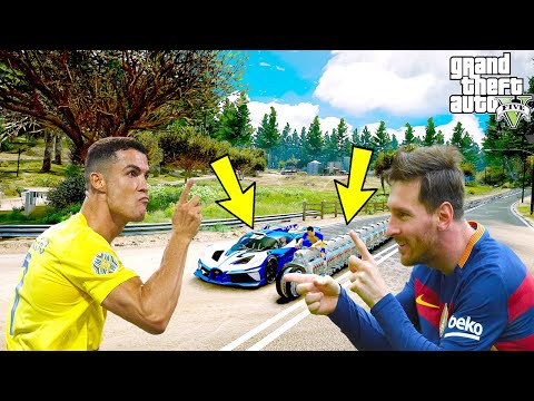 RONALDO ÇİN'DEN GELEN EN UZUN MOTOSİKLETLE MESSİ'Yİ TROLLÜYOR! - GTA 5