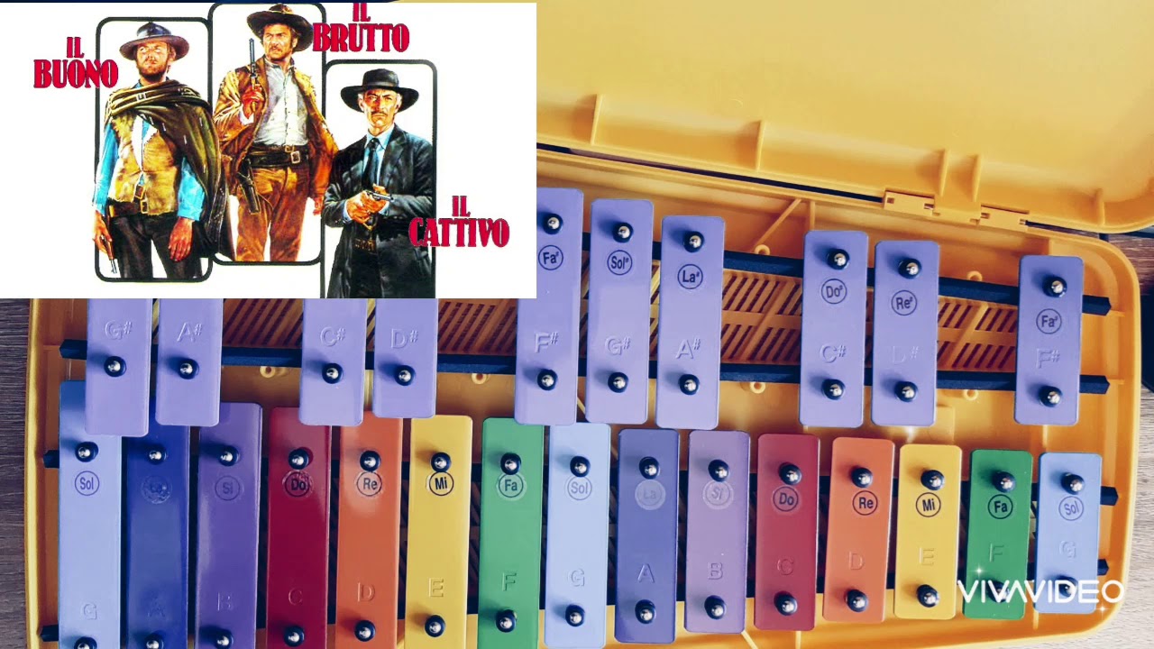 Xilofono Facile 🎞 IL BUONO IL BRUTTO E IL CATTIVO🏆🤠