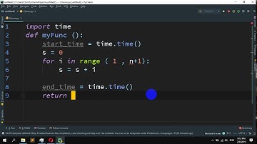 How to get time of a Python program