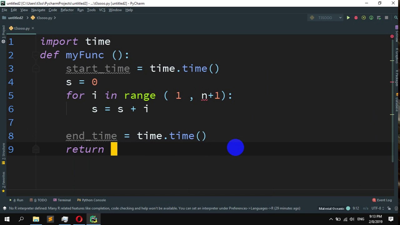 Python функция времени