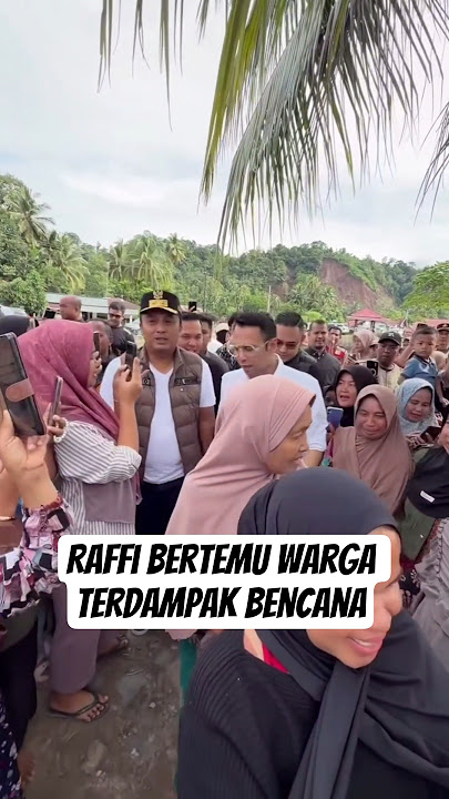 UKP Mr. Raffi Ahmad went down directly to meet the affected community