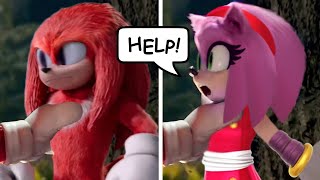 SONIC Movie 2 OLD Design VS NEW Design (KNUCKLES VS AMY SONIC BOOM)