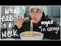 vegan what i eat in a week college 2020 (vegan & realistic)