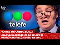 Una figura histórica de Telefe se pudrió y humilló a Milei en vivo: "Antes me corto los..."