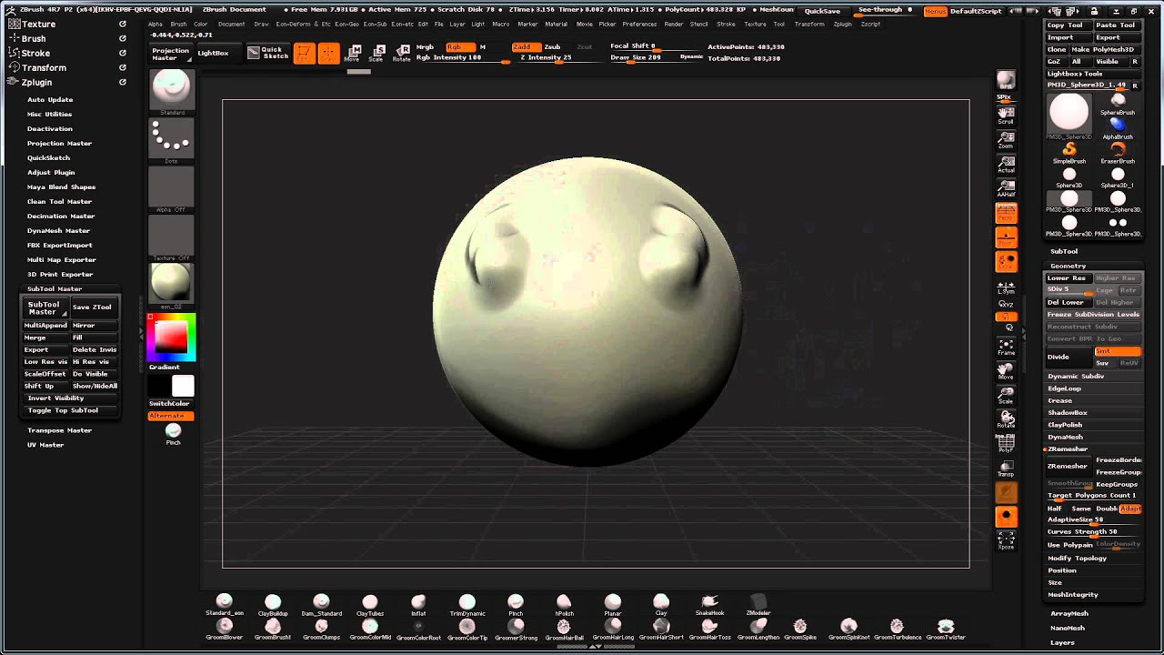 zbrush mirror brush