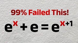 Viral Algebra Challenge: The Exponential Equation Everyone Gets WRONG! - SAT, ACT, A-level Math 