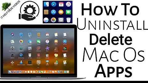 How to Delete Apps on your Mac in mac OS Catalina or Big Sur?