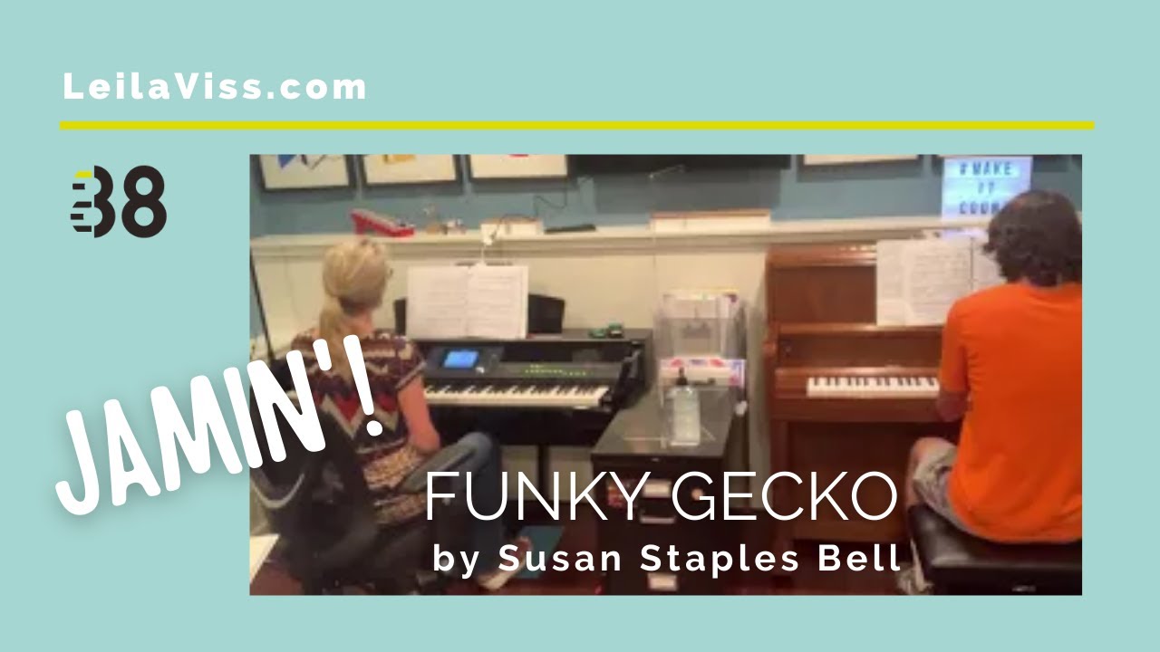 Funky Gecko by Susan Staples Bell