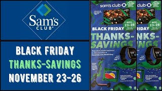 Sam's Club ~ BLACK FRIDAY THANKS-SAVINGS PREVIEW!