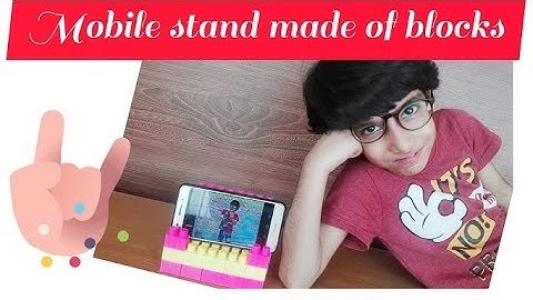 How to make a mobile stand with blocks