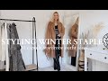 11 OUTFIT IDEAS STYLING WINTER CAPSULE WARDROBE STAPLES!