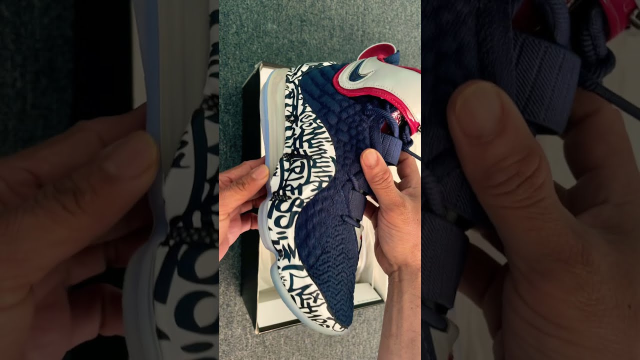 Re - Unboxing 2020 Lebron 17 “Griffiti Remix” Midnight Navy