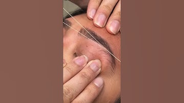 FLAWLESS BROWS With OMBRE Eyebrow Threading! #shorts #youtubeshorts #shortsfeed #ombre #eyebrow #how
