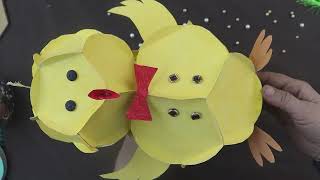 Paper chicken How to make paper bird Easy paper craft/ paper craft/ school hacks/ easy to make /