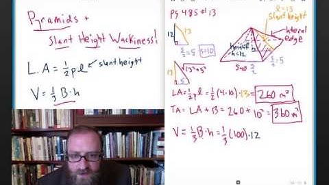 Pyramids & Slant Height Wackiness!
