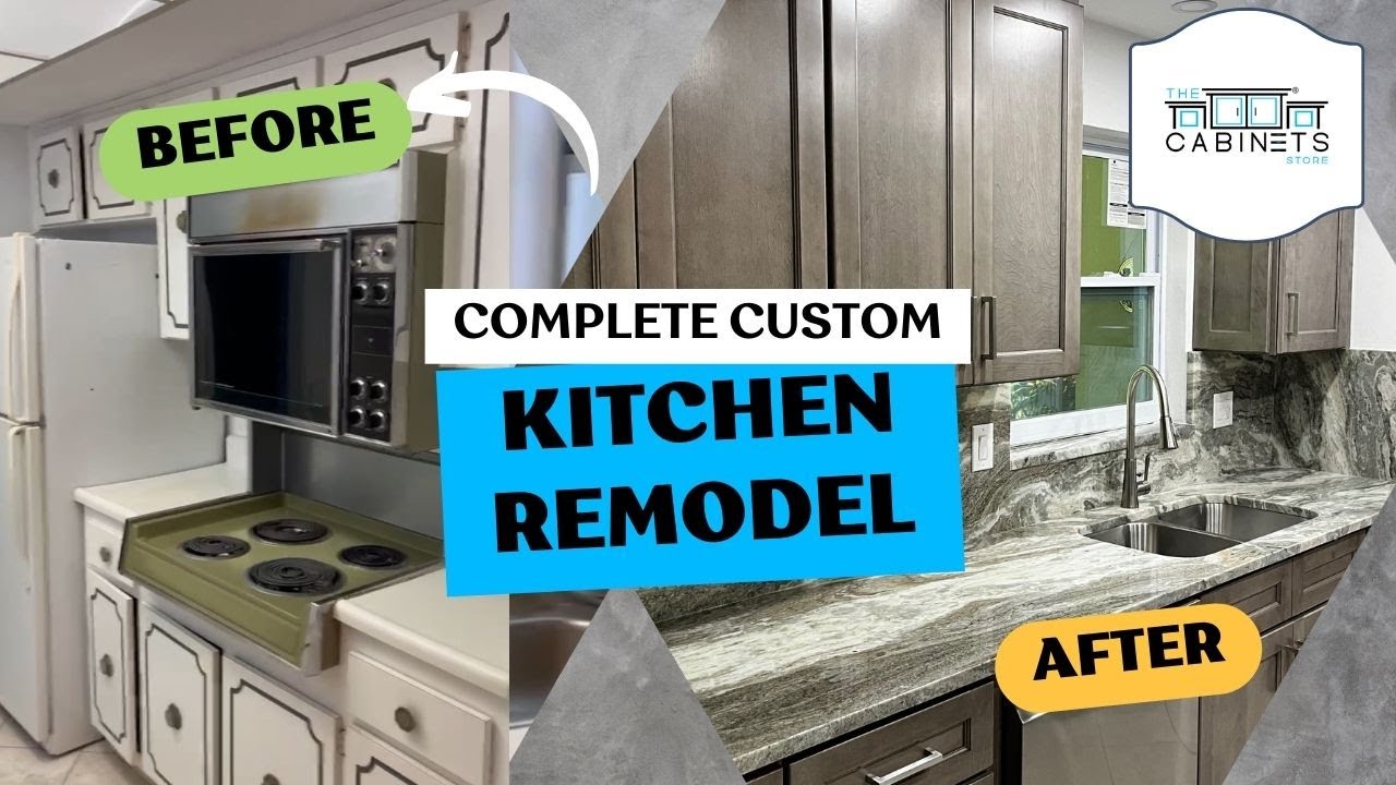 Complete Custom Kitchen Remodel in Clearwater FL Before & After by The Cabinets Store