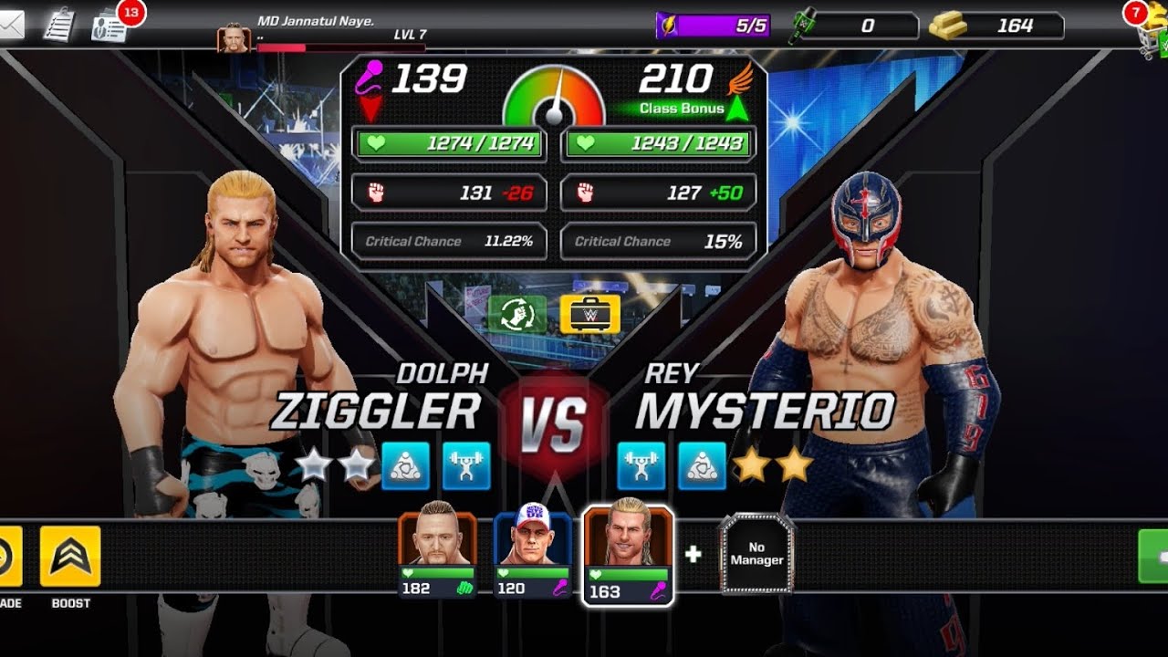 WWE Mayhem Android Gameplay - Dolph Ziggler vs Rey Mysterio - YouTube