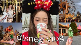 USA VLOG ep.2 l Disneyland California🎡, จัดเต็มทั้ง 2 park เล่นทุกเครื่องเล่น!!🎢💗, Beamsareeda