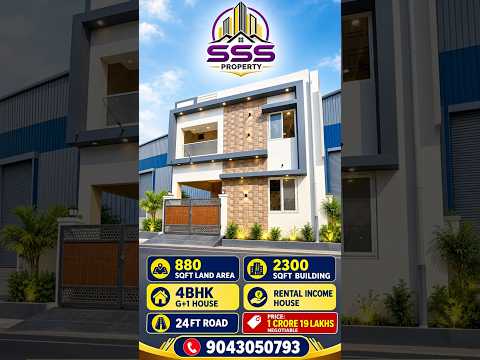 4BHK Gerugampakkam tharapakkam 9043050793 price 1 crore 19lakh #chennai #houseforsale #house #viral
