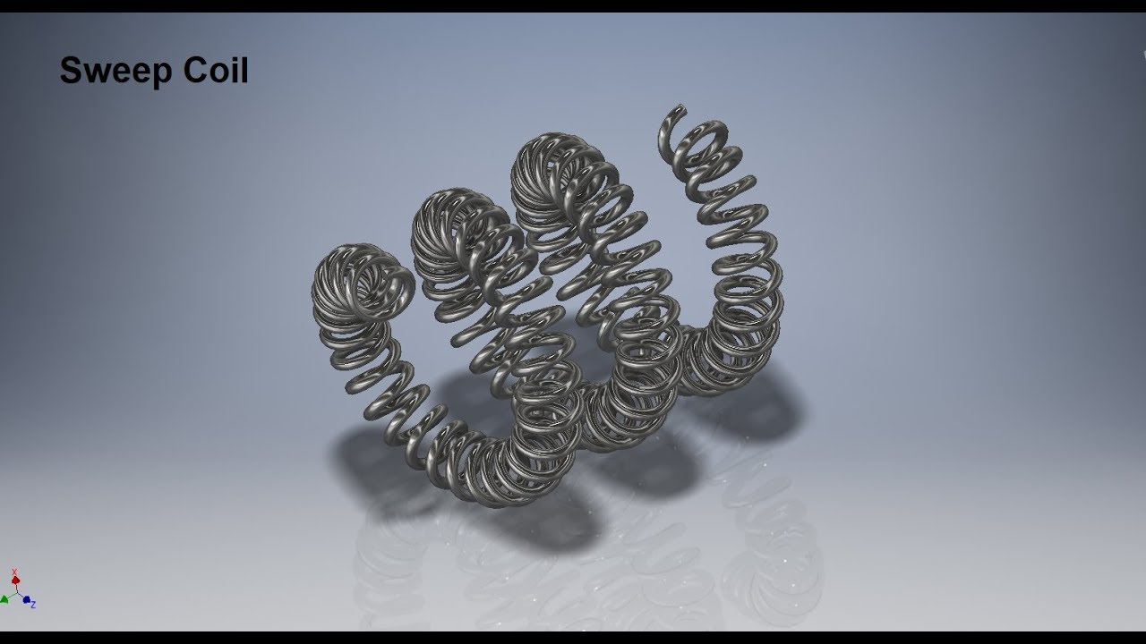 How to create Sweep and Coil together YouTube