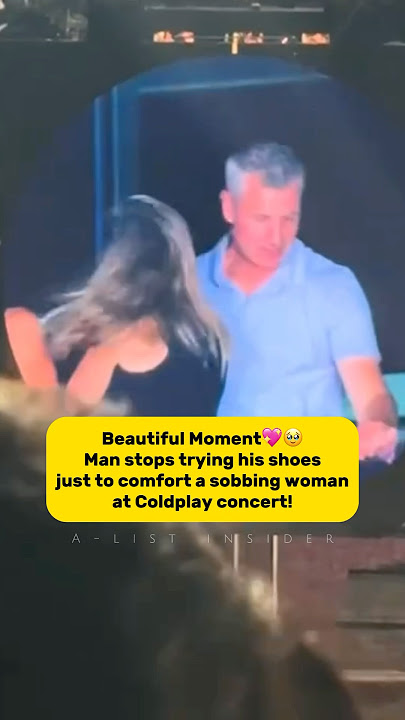 Heartwarming Moment Caught on Camera at Coldplay Concert! 😂 #coldplay