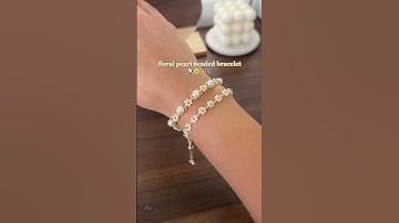 pov: you made the perfect dainty Pearl Bracelet  🐚🌼✨