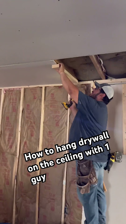 Drywall Your Ceiling The Easy Way
