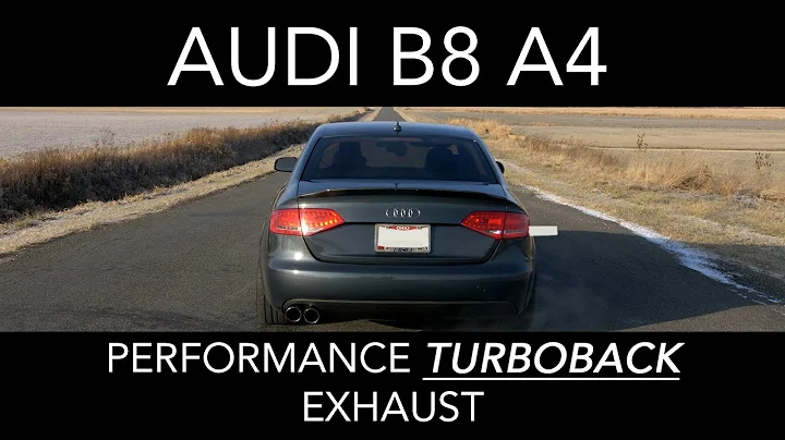 ECS Tuning Audi B8/B8.5 A4 2.0T Single Exit Valved Turbo-Back Exhaust System