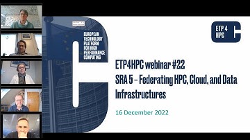 ETP4HPC Webinar - SRA 5 / Federating HPC, Cloud, and Data Infrastructures - 16/12/2022