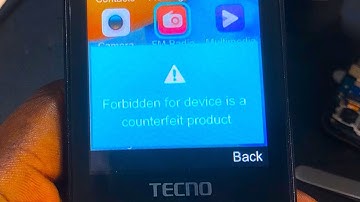 Forbidden for device is a counterfeit product.