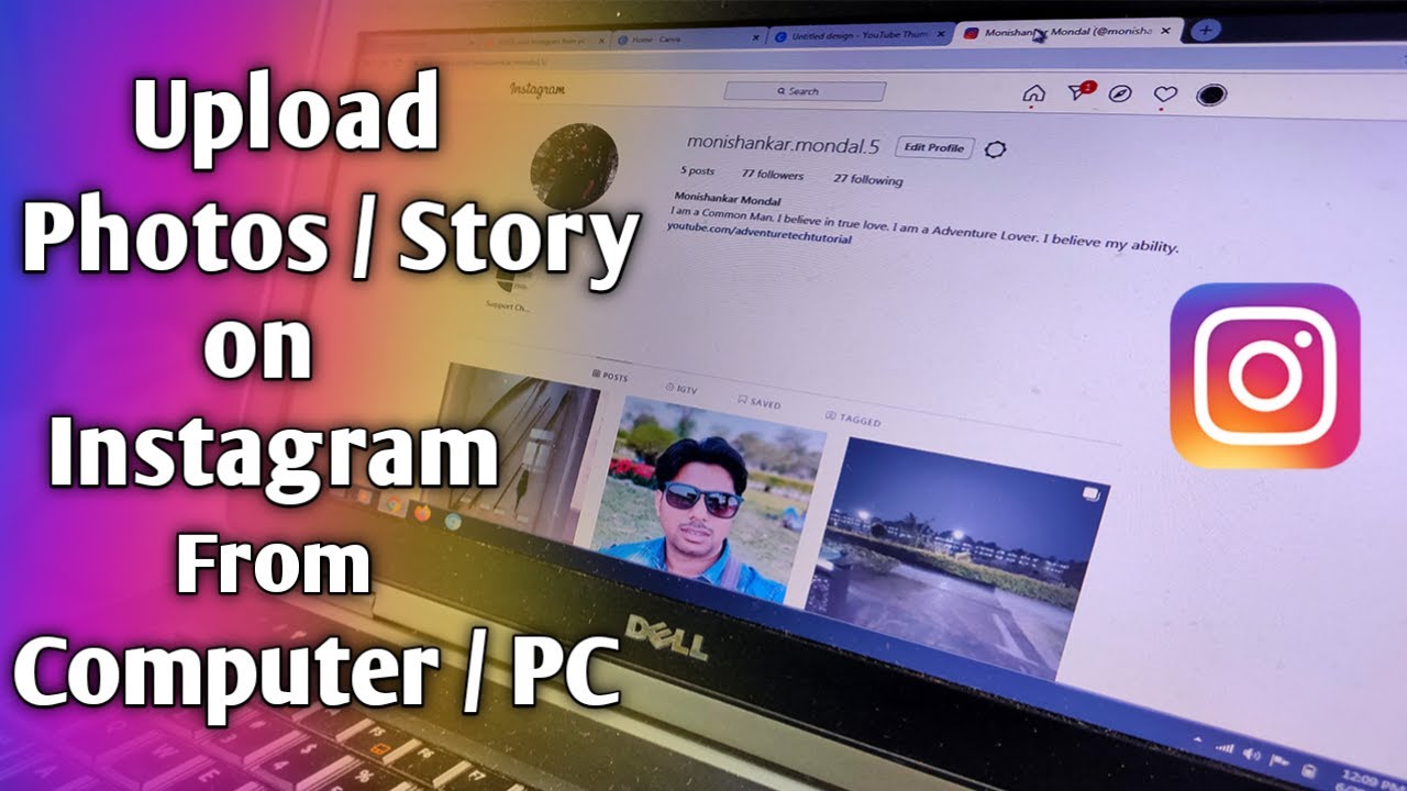 how to add to your story on instagram on computer