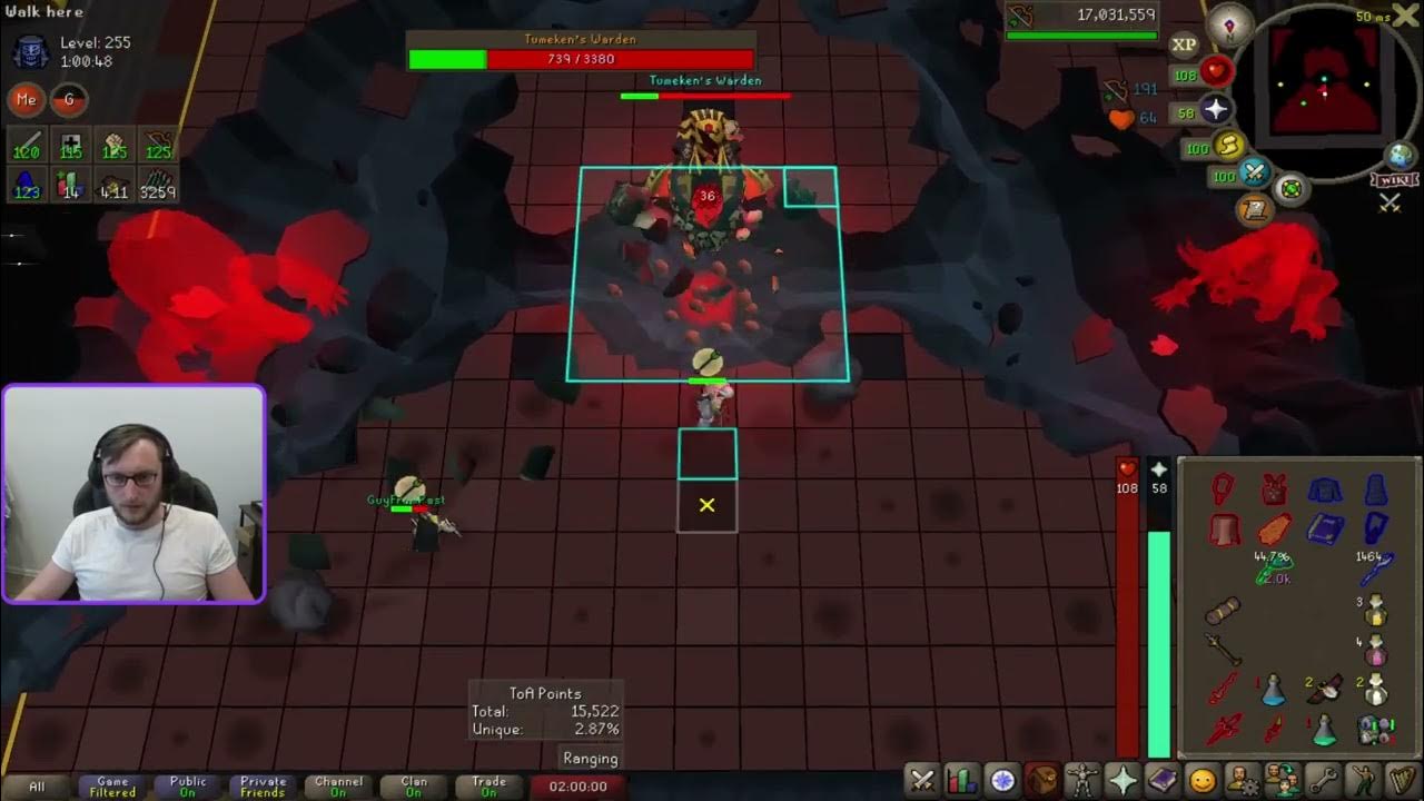 Highlight OSRS TOA Warden Best RNG on bolt specs YouTube