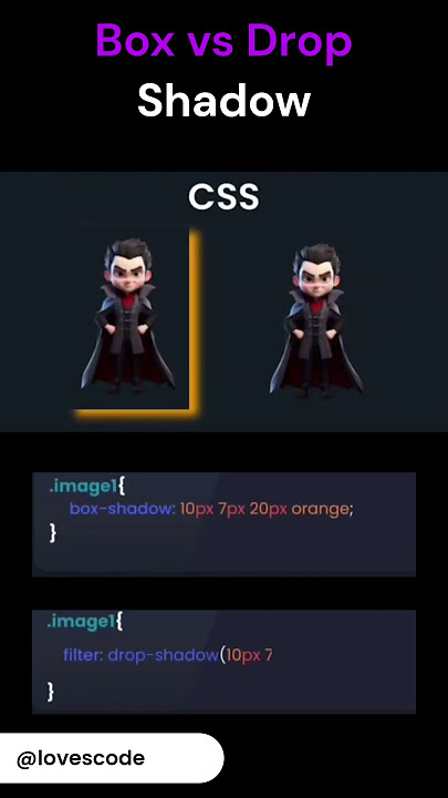 CSS Tips: Master Shadows with Box-Shadow & Drop-Shadow!