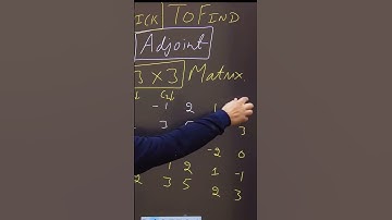 ADJOINT ❤ 3x3 Matrix 💥 TRICK 5 secs 😱 JEE MAIN 2023 #shorts #jee #maths