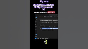 EnsureCreated with Entity Framework C# Tip #105