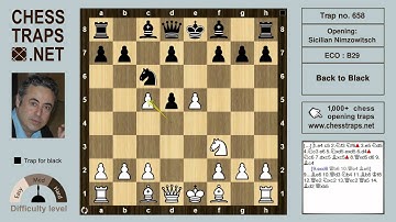 Sicilian Nimzowitsch - Back to Black (trap no. 658)